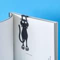 Miniatyrbillede 2 af 3: Bogmærke Nysgerrig Kat Farve Sort Kat Formet 12cm Plastik/Nylon