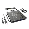 Extern DVD RW-enhet USB 3.0 Typ C 7-i-1-gränssnitt Slim DVD CD-skrivare Brännare Läsenhet Optisk enhet för bärbar dator PC