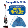 Miniatyrbild 3 av 5: 6-pack Mikrofiber Ersättningsmoppdynor för Steam Complete Pet Steam Mop, WH21000