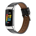 Miniatyrbild 1 av 6: INF Läderarmband Fitbit Charge 5 armband läder Svart