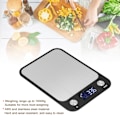 Miniatyrbild 5 av 8: Digital köksvåg rostfritt stål precision resultat kompakt design matmätning LCD-display tareringsfunktion enkel mätning för bakning matlagning