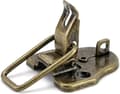 Miniatyrbillede 3 af 4: Retro vippespænde, antik hasp vintage bronzelåse til J