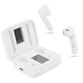 Miniatyrbild 5 av 7: Portabelt Bluetooth 5.0 Headset True Wireless med LED Digital Display Stereo Hörlurar Vit