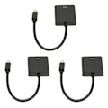 Miniatyrbild 7 av 7: 3st Mini DP till VGA Adapter 1900x1200 60Hz Stabil Överföring Plug and Play Mini DisplayPort till VGA Adapter för PC