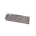 Miniatyrbild 7 av 7: Tangentbordsskydd för MacBook Font Matching Vattentätt Dammtätt Silikontangentbordsskydd Svart US Version 21 Pro14/16 (A2442/A2485)