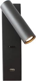 LED Läsvägglampa Modern USB Laddning Vägglampa Roterbar