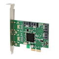Miniatyrbild 3 av 7: RAID-arraykort PCIE 4 portar SATA3.0 6G SSD System Boot PCI Express-arraykort med RAID-lägen RAID-kort för dator