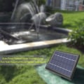 Miniatyrbild 1 av 8: Solpanel-driven vattenfontänpump fiskdamm pool