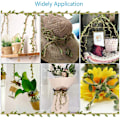 Miniatyrbild 6 av 6: 2 Roll Twine Green Leaf Jute 5MM Rope Hemp Burlap Ribbon String