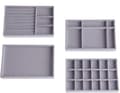 Smyckesbrickor Organizer, Stapelbar Smyckesaccessoarbricka Set