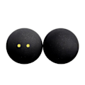 Miniatyrbild 6 av 7: 2 st Squashbollar Två-gula prickar Låg hastighet Träning Squash