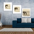 Miniatyrbild 8 av 8: Söt Zebra Canvas Väggkonst Målning Tryckt Bild Hemmakontor