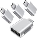 Miniatyrbilde 1 av 5: USB C til USB 3.0 OTG 10 Gbps oppgraderingsadapter (4-pakning), USB Type C