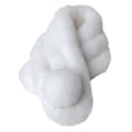 Dam Vinter Varm Halsduk Mode Tjocka Faux Imitation Gräs Halsdukar White