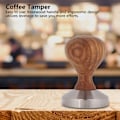 Miniatyrbild 5 av 8: Praktisk kaffepress i rosenträ med platt bas för espressopulver