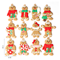 Miniatyrbild 2 av 5: Julgransprydnader i plast, pepparkaksgubbar - Juldekorationer Style 3