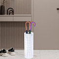Miniatyrbild 2 av 5: Paraplyställ Paraplyhållare för Entré, Paraplyställ, Ihåligt Fristående Runt Paraplyställ i Metall, Paraplyställ white