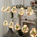 Miniatyrbild 3 av 5: Christmas Curtain Light 8 Modes Led Window String Light for