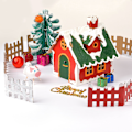 Miniatyrbild 3 av 5: 1 Set Interaktivt Handgjort DIY Monteringskit Pappershusform DIY Monteringstillbehör