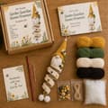 Heklet spiraldekorasjon DIY-sett, juleheklesett, garn, heklenåler og instruksjoner stil 4 stye 4
