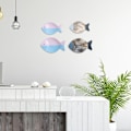 Miniatyrbild 8 av 8: Trä fisk hängande prydnad trä fisk väggkonst dekor för stranden
