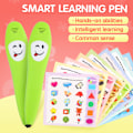 Miniatyrbild 1 av 4: Pedagogisk leksak för barn, interaktiv lärobok med lättviktsdesign och ljusstark färgdisplay, peka-och-prata-funktion med smart logikpenna för
