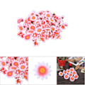 Miniatyrbild 5 av 5: Gerbera Daisy Huvuden Konstgjorda Tyg Blommor Bröllopsfest 4cm