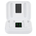 Miniatyrbild 4 av 7: Portabelt Bluetooth 5.0 Headset True Wireless med LED Digital Display Stereo Hörlurar Vit