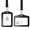 Miniatyrbild 1 av 5: 2-pack läder ID-korthållare, vertikal/transversal ID