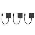 Miniatyrbild 5 av 7: 3st Mini DP till VGA Adapter 1900x1200 60Hz Stabil Överföring Plug and Play Mini DisplayPort till VGA Adapter för PC