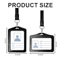 Miniatyrbild 2 av 5: 2-pack läder ID-korthållare, vertikal/transversal ID