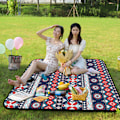 Miniatyrbild 5 av 5: Picknickfiltar, Boho Picknickmatta Vattentät Vikbar, Extra Stor Tjock, Sandtät Överdimensionerad Utomhusmatta, för Fester, Camping, Park, Resor, Style 4