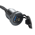 Miniatyrbild 6 av 8: USB Dash Monteringsadapter För Fordonspanel Vattentät Funktion Snabb Överföring Med LED-indikator Och Full Profil Installationsfäste Multi Användning