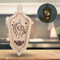 Miniatyrbild 5 av 8: Dekorationslykta i unik form av LED-ljus i MDF