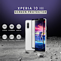 Miniatyrbild 1 av 5: Sony Xperia 10 III - Härdat glas 9H-Super Kvalitet 3D Skärmskydd