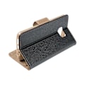Miniatyrbild 6 av 8: Redmi 9A/9AT Plånboksfodral Fancy Eco Läder - Svart/- Guld