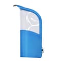 Dam Handhållen Halvrund Transparent Sminkväska Sminkborste Organizer Väska blue
