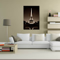 Miniatyrbild 8 av 8: Eiffeltornet mönster duk väggkonst målning tryckt bild