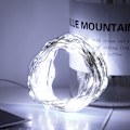 Miniatyrbild 7 av 8: 100 LED ljusslinga för sovrum gräsmatta landskap trädgård hem semester dekor vit