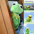 Miniatyrbild 5 av 8: Kermit the Frog Handdocka, Kermit the Frog Gosedjur Plyschleksak för