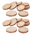 Miniatyrbild 2 av 8: Naturliga träskivor, oavslutade träcirklar rustikt trä med bark solida stockskivor hantverk träkit för DIY hantverk julgransprydnader, förslipade