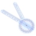 Miniatyrbild 1 av 2: Goniometer Set med medicinska mätverktyg Transparent hållbar infällbar kroppsmåttband Multi Scale Display för fysioterapi och