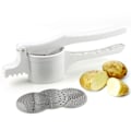 Miniatyrbild 1 av 8: Potatispress med 3 st bottennät manuell potatispress Multi