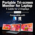 Miniatyrbild 2 av 8: AD Tri-Screen S300 portable monitor 13,3"