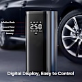 Miniatyrbild 4 av 6: Bärbar däckpump, 25000mAh 150PSI luftkompressor för bildäck, LED-display snabb uppblåsning luftkompressor med däcktrycksmätare