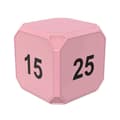 Rosa Flip-To-Change Mini Digital Timer, LED-display, 4 förinställda tider, dubbelläge, nedräkningstimer för matlagning