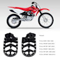 Miniatyrbild 7 av 8: Fotstöd för Dirt Bike, breddad plattform, aluminiumlegeringsmaterial för överlägsen halkskyddskontroll, CNC-process med stålfotpinnar, högkvalitativ anodisering