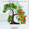 Miniatyrbild 4 av 8: Konstgjord Bonsai Kärleksträd Falsk Silkesblomma Växt för Bröllop
