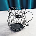 Miniatyrbild 6 av 8: Kaffe Kapselhållare Kaffe Förvaring Karusellhållare Metallkopp