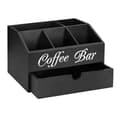 Kaffe Teholder Kurv Tre Kaffeholder Rustikk Kaffebar Dekor Kaffetilbehør Organizer for Hjemmekaffebar